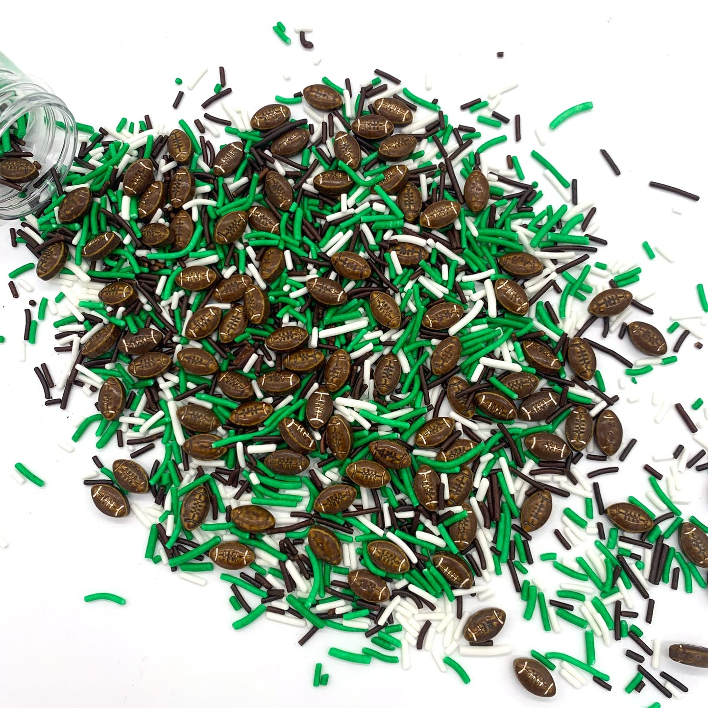 3.2Oz Football Sprinkle Baking Cookie Cake Cupcake Decoration Party Ball Sprinkles