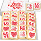 Valentines Day Cookies Class Favors Gift Basket For Kids Men Women Co Workers Teacher | Individually Wrapped | 24 Pack | Love Heart Be Mine (Extra Large)