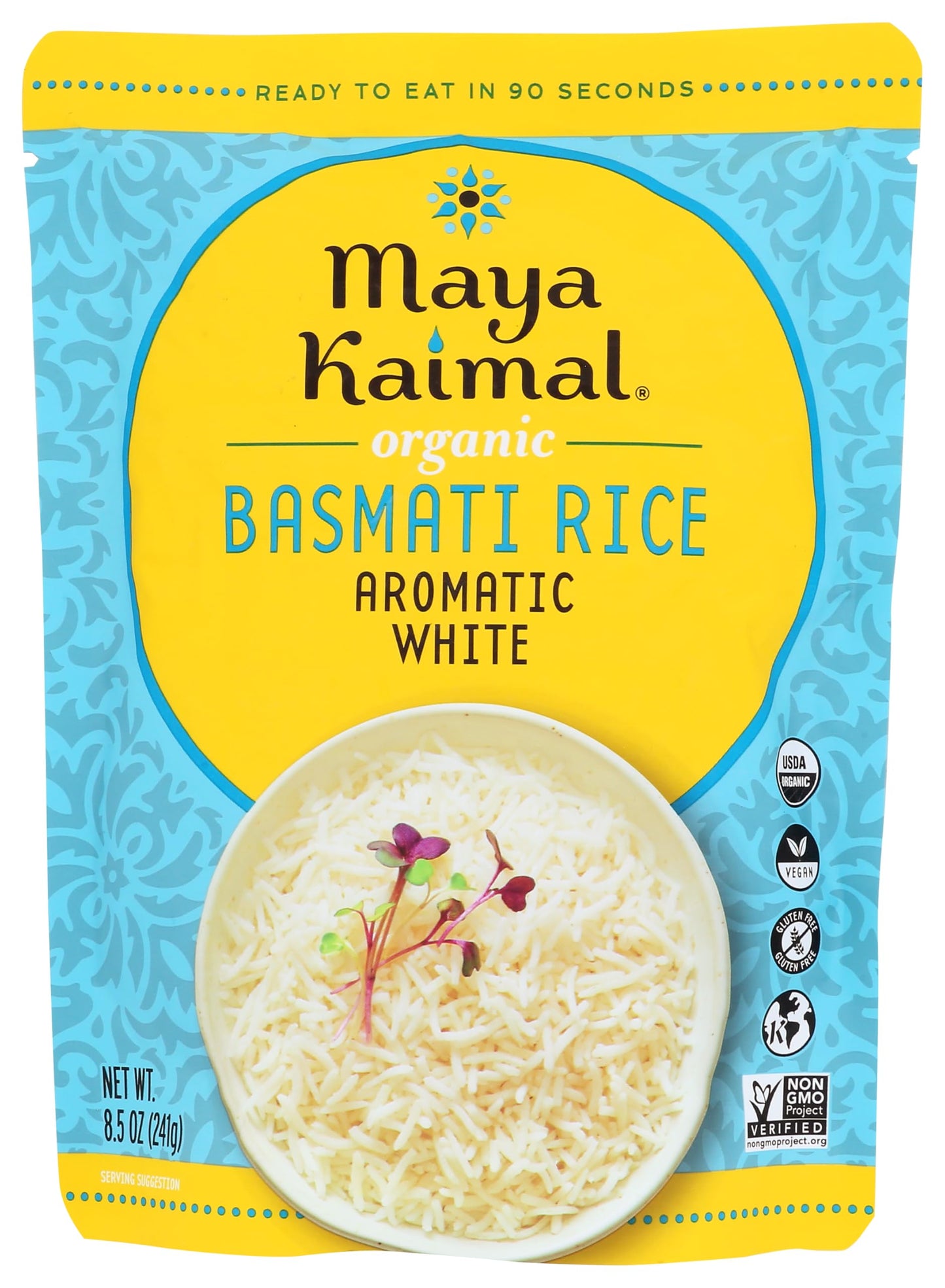 Maya Kaimal Organic Aromatic White Basmati Rice, 8.5 Oz