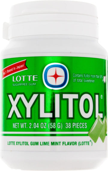 Lotte Xylitol Lime Mint Gum 2.04 Oz (Pack Of 1)