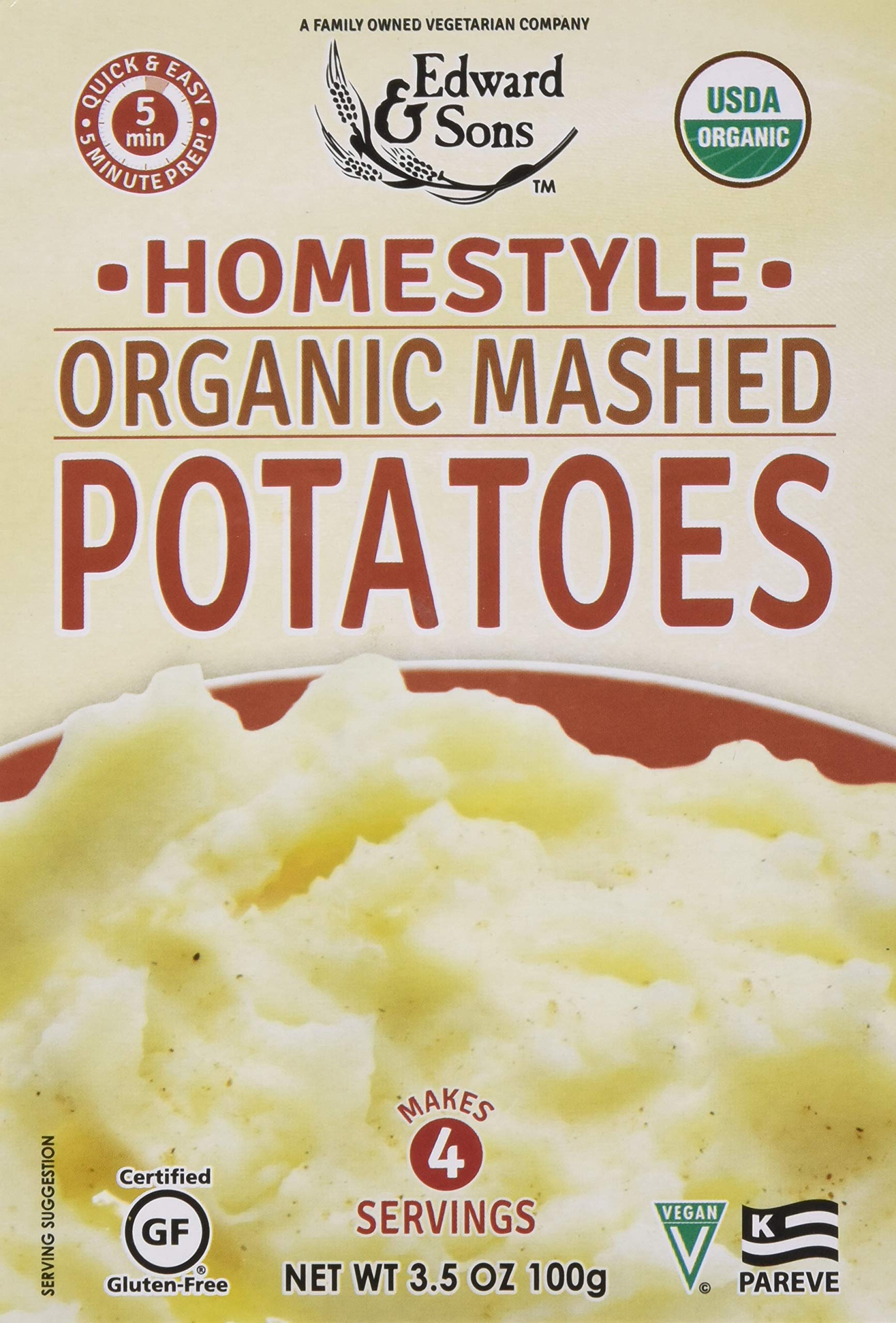 Edward & Sons Organic Homestyle Mashed Potatoes, 3.5 oz