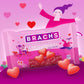 Brachs Jube Jel Cherry Hearts, Valentines Day Candy, Classic Cherry Flavored Heart Candy for Valentines Day, Heart Shaped Red