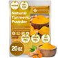 Lavendium Turmeric Powder, 100% Natural & Pure, Ground, 20oz (1.25 lbs), Vegan, No Additives, Gluten-Free