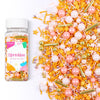 Pink Gold Sprinkles, Star Sprinkles for Cake Decorating Cupcake Toppers Ice Cream Cookie Baking, Wedding Party, 3.52oz