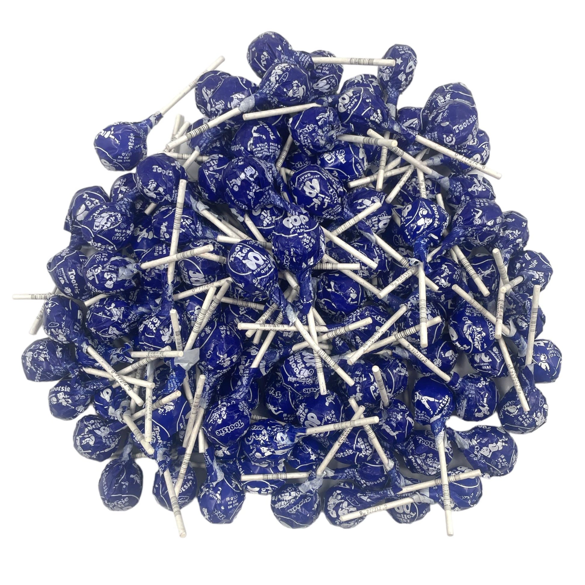 Grape Tootsie Pops 40 Piece Bulk Candy Pack Individually Wrapped Lollipops - Approx. 1.68 Lbs Of Pops