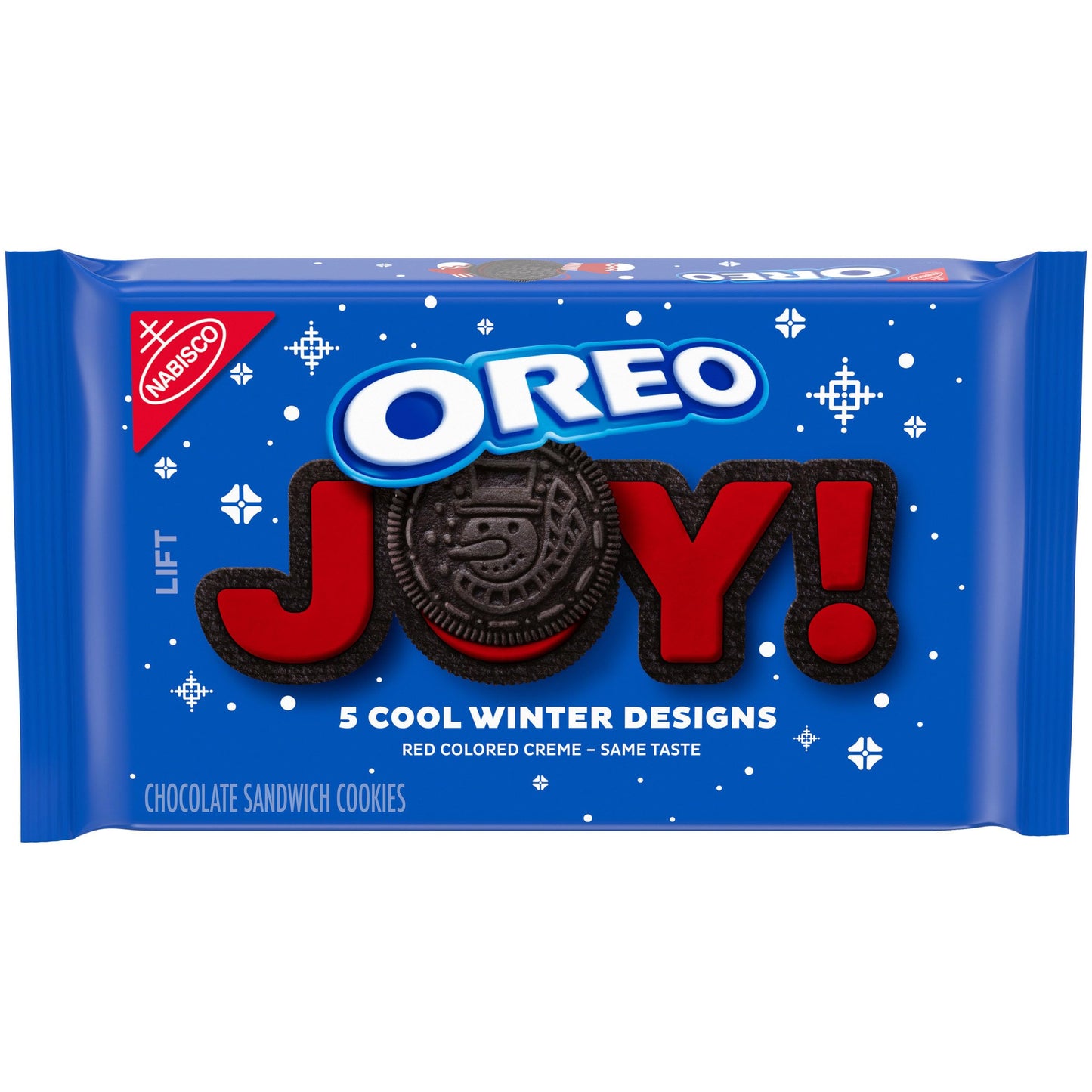 Oreo Red Creme Chocolate Sandwich Cookies, Limited Edition Holiday, 1.25 lb