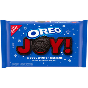 Oreo Red Creme Chocolate Sandwich Cookies, Limited Edition Holiday, 1.25 lb