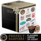 Crazy Cups Perfect Samplers Flavored Coffee Pods Variety Pack  Including Flavors like French Vanilla  Caramel Macchiato  & Chocolate Coffee  30 Count