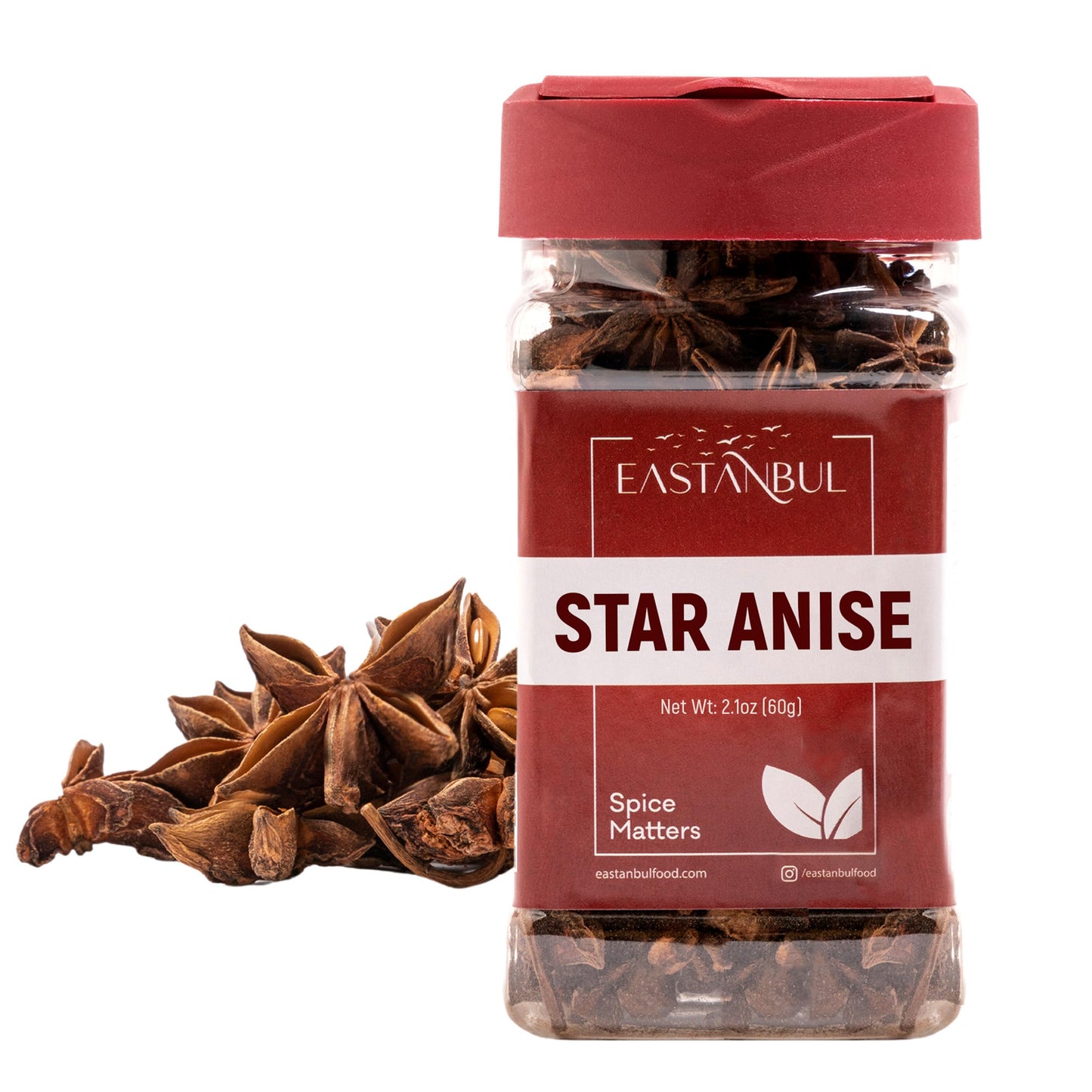 Eastanbul Star Anise Whole Pods, Natural, Vegan, Gluten Free, Non-GMO, 2.1oz
