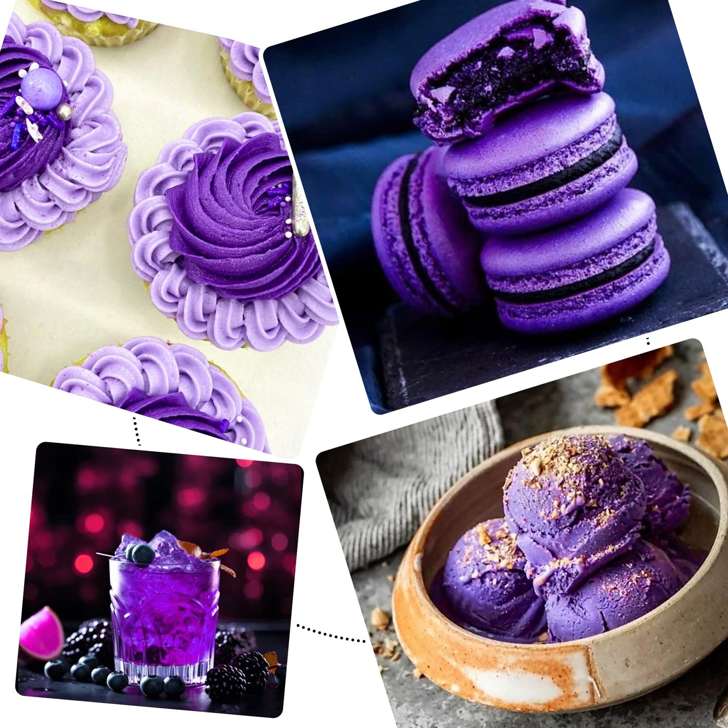 Vividye Food Coloring - Purple Liquid Dye for Baking, Icing, and Crafts - 240ml