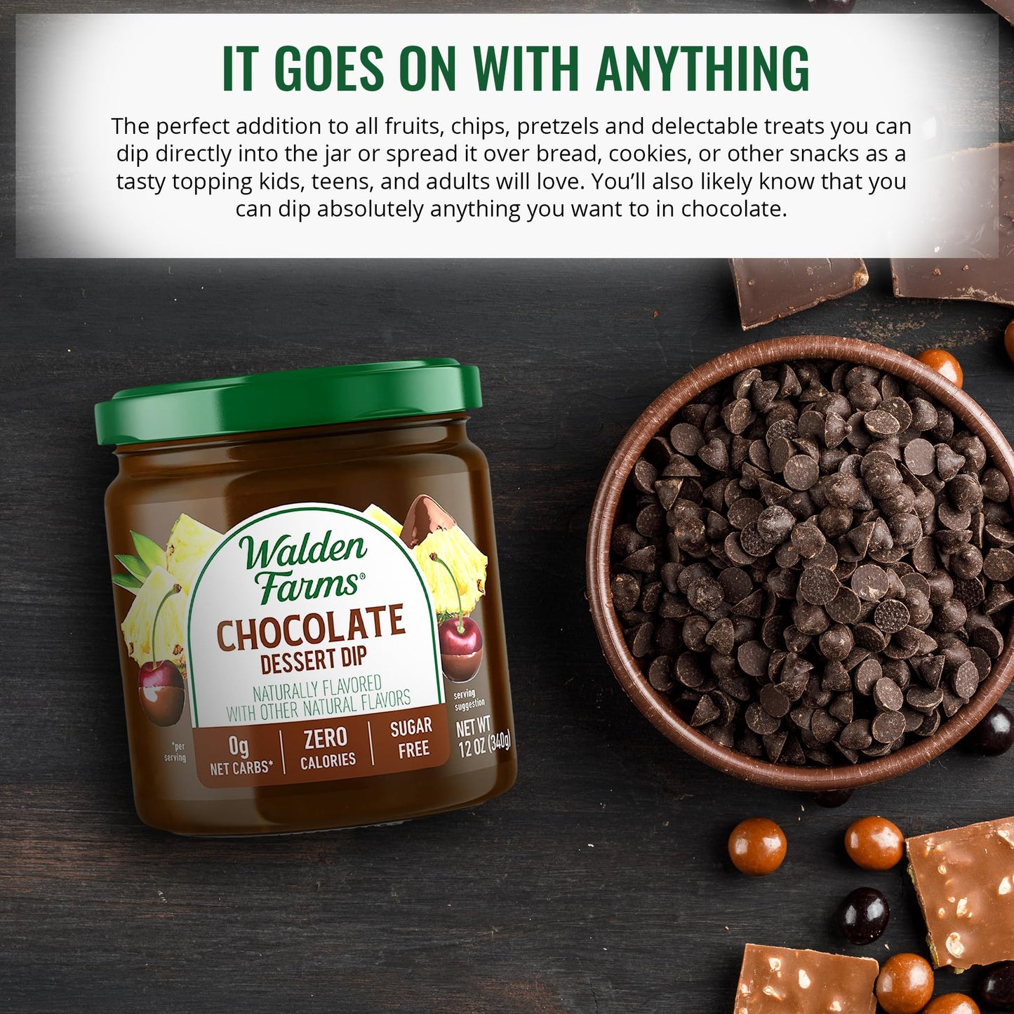 Walden Farms Dessert Dip (12 Fl Oz (Pack Of 2), Variety Of, Chocolate, Marshmallow)