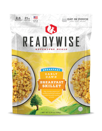 Readywise - Outdoor Breakfast Skillet, 2.5 Servings, Pack Of 1, Emergency Preparedness, Shelf-Stable, Mre, Snack Pack, Survival 