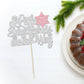 1Pcs A Little Snowflake Is On Her Way Cake Topper Pink Snowflake Winter Baby Shower Cake Decoration For Girl Kids Winter Onederl