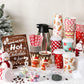 Bokon 104 Pcs Christmas Hot Chocolate Bar Set 68 Oz/ 2 L Stainless Drink Dispenser 16 Oz Cocoa Cups Hot Chocolate Bar Station Si