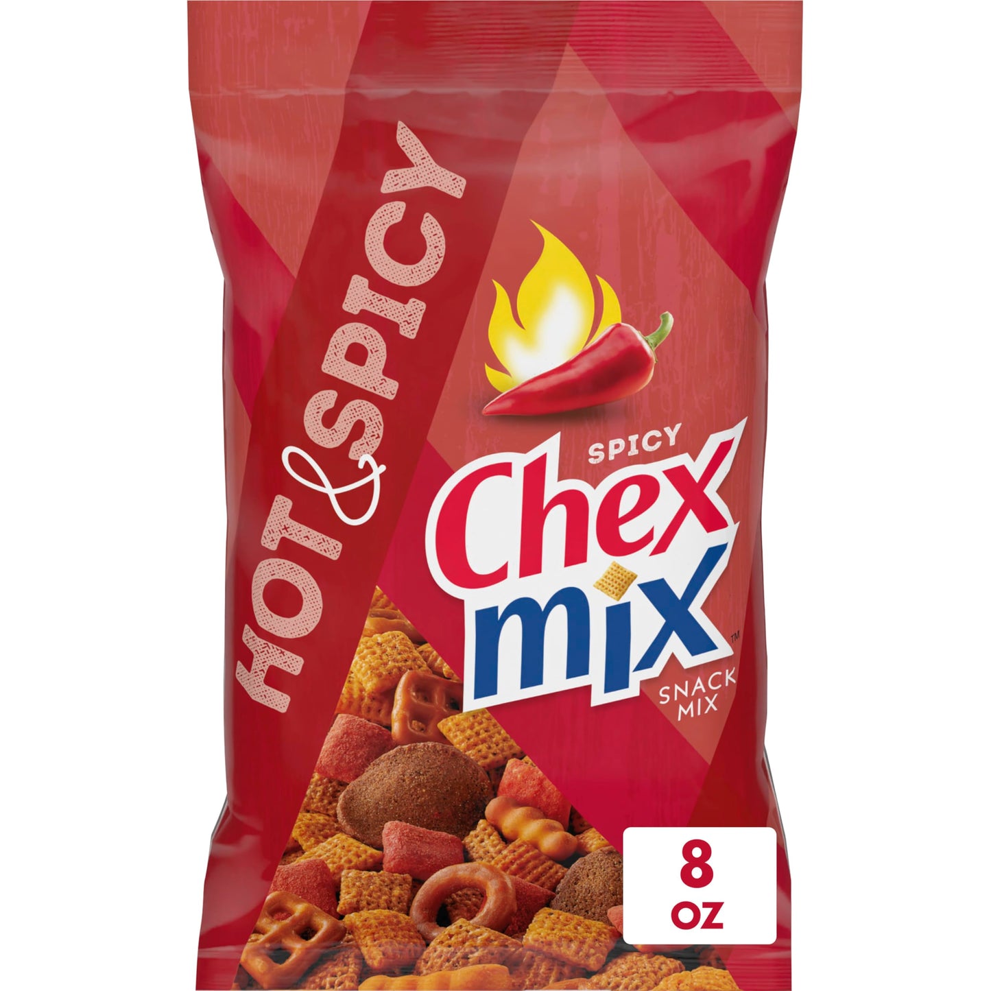 Chex Mix Hot And Spicy Savory Snack Mix  Snacks  8 Oz