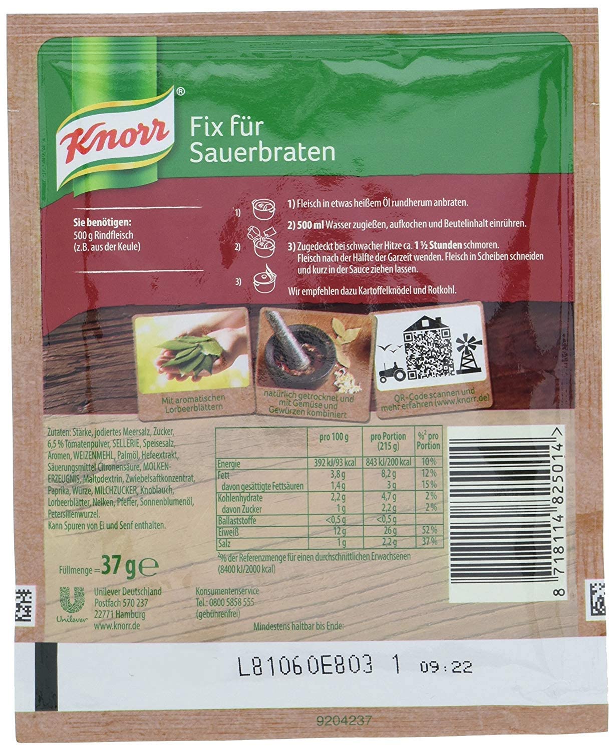 Knorr Fix Sauerbraten (Sauerbraten) (Pack Of 4)