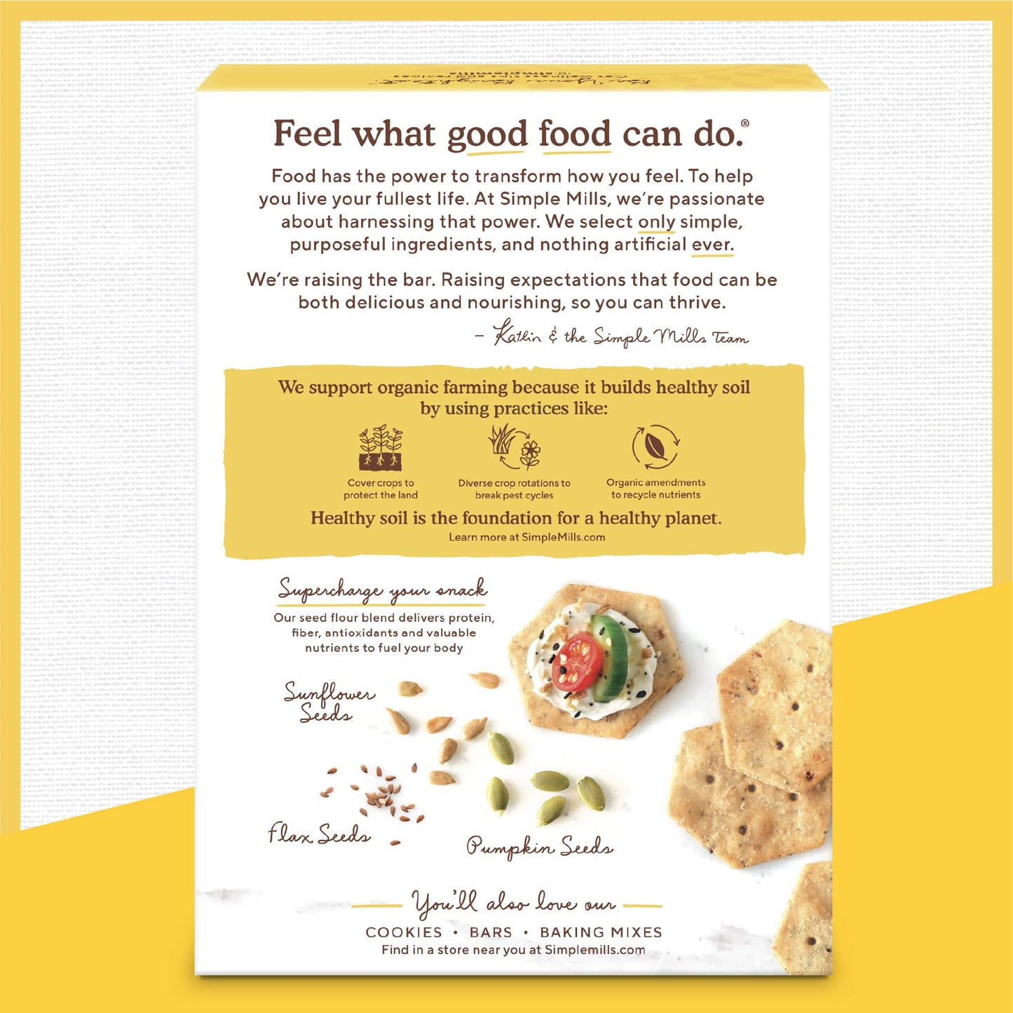Simple Mills Organic Seed Crackers, Everything - Gluten Free, Vegan, Healthy Snacks, Paleo Friendly, 4.25 Ounce (Pack Of 1)