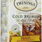 Twinings Peach Cold Brewed Iced Tea, 20 Count Box (Pack Of 2)