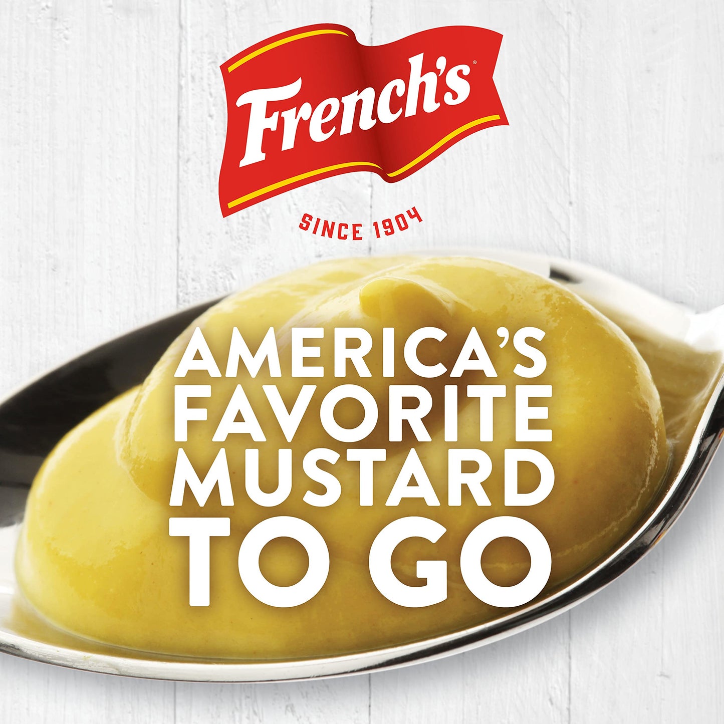Frenchs Classic Yellow Mustard Packets - 200 Count, Individual Single-Serve Size for Takeout and Delivery