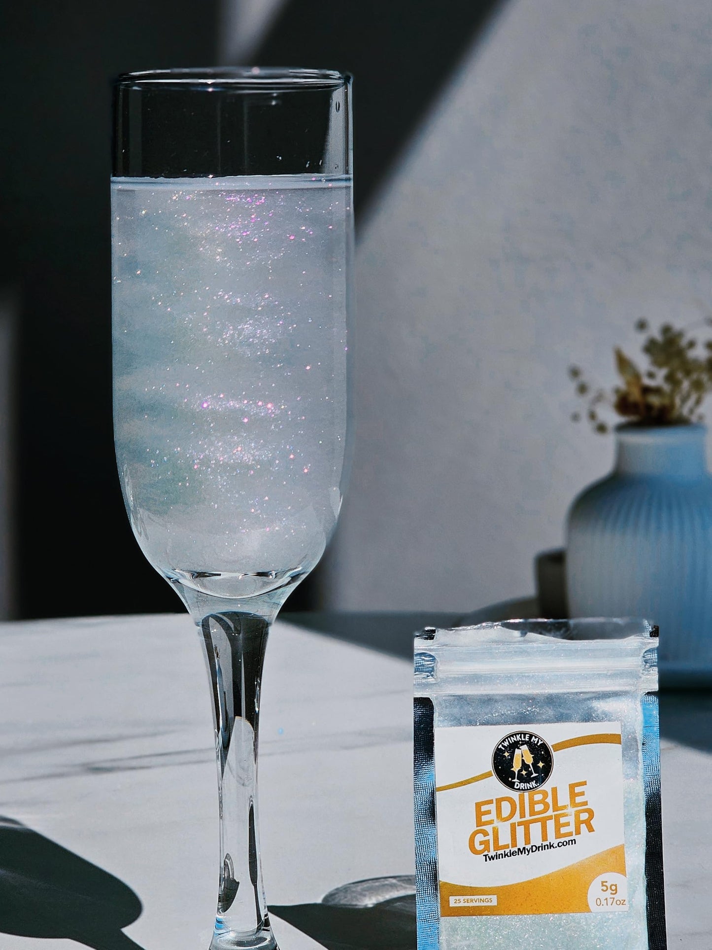 Twinkle My Drink Opal Ghost Premium Edible Glitter For Drinks | Halloween Drink Decorations | Halloween Party Decorations | 5G U