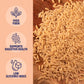 Three Farm Daughters X Molly Yeh High Fiber Orzo Pack, Irresistible, Low Gi, Non Gmo Orzo Pasta Noodles, Low Net Carb, Made In T