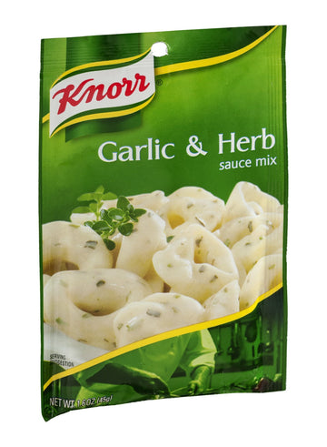 Knorr Sauce Mix Creamy Pasta Sauce, Garlic & Herb, 1.6 oz, Pack of 24, No Artificial Flavors, No Added MSG