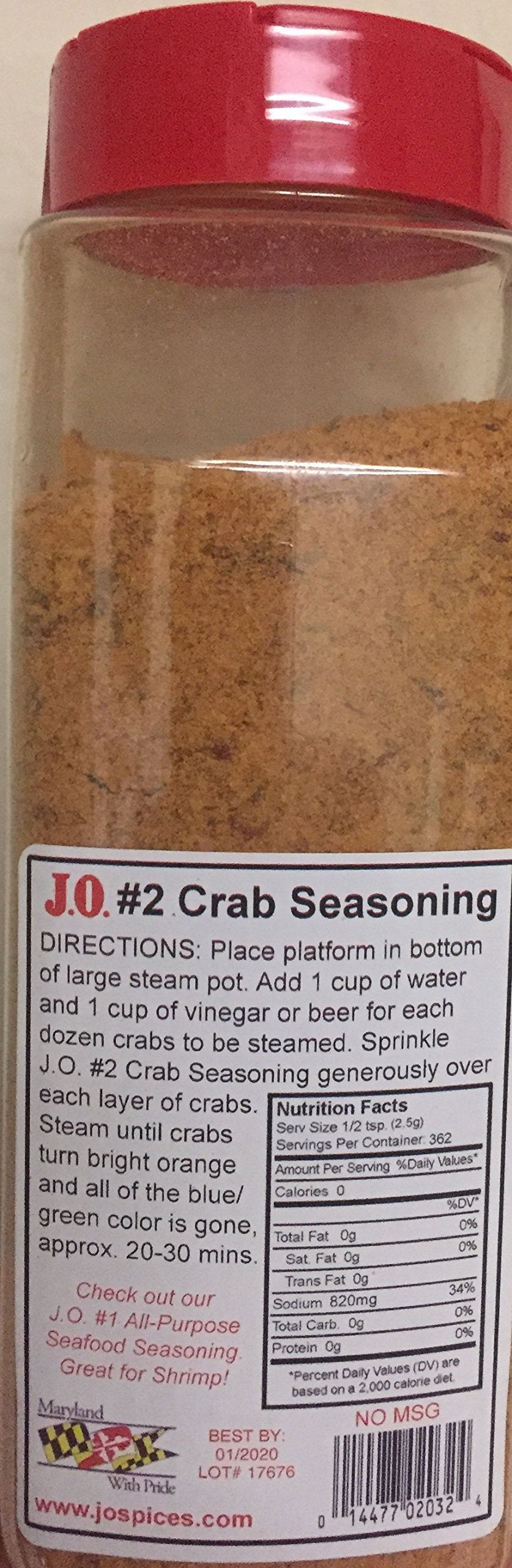 J.O. Crab Seasoning #2 32 Ounce