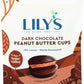 Lilys Sweets Dark Chocolate Peanut Butter Cups 3.2 Ounce Pouch