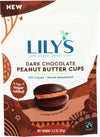 Lilys Sweets Dark Chocolate Peanut Butter Cups 3.2 Ounce Pouch