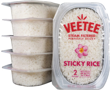 Veetee Heat & Eat Sticky Rice - Minute Rice Microwavable Meals - Instant Rice Meals Ready to Eat Gluten Free Precooked Rice - 10