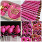 Herbeklab Oil Based Food Coloring for Chocolate, 60ml, Hot Pink, Food Grade Dyes for Candy Melts, Cake Pops, Strawberries