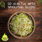 Todds Seeds Protein Bean Sprouting Seed Mix - Green Pea, Mung Bean, Adzuki, Garbanzo - 16 Ounce - Non GMO