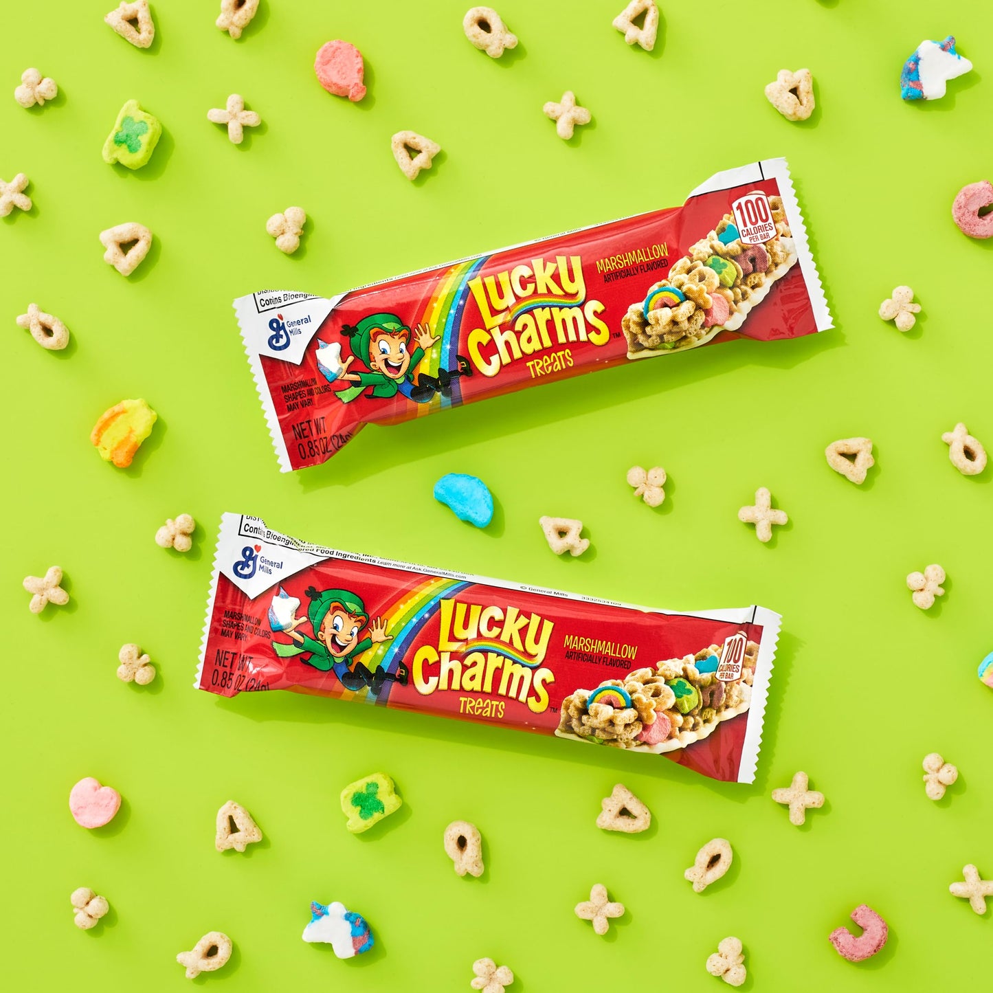 Lucky Charms Breakfast Cereal Treat Bars, Snack Bars, 6.8 oz, 8 ct (Pack of 6)