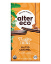 Alter Eco Salted Caramel Truffle Thins, Chocolate Bar with Gooey Ganache Truffle Filling, Organic, Gluten-Free, Non-GMO Snacks, 
