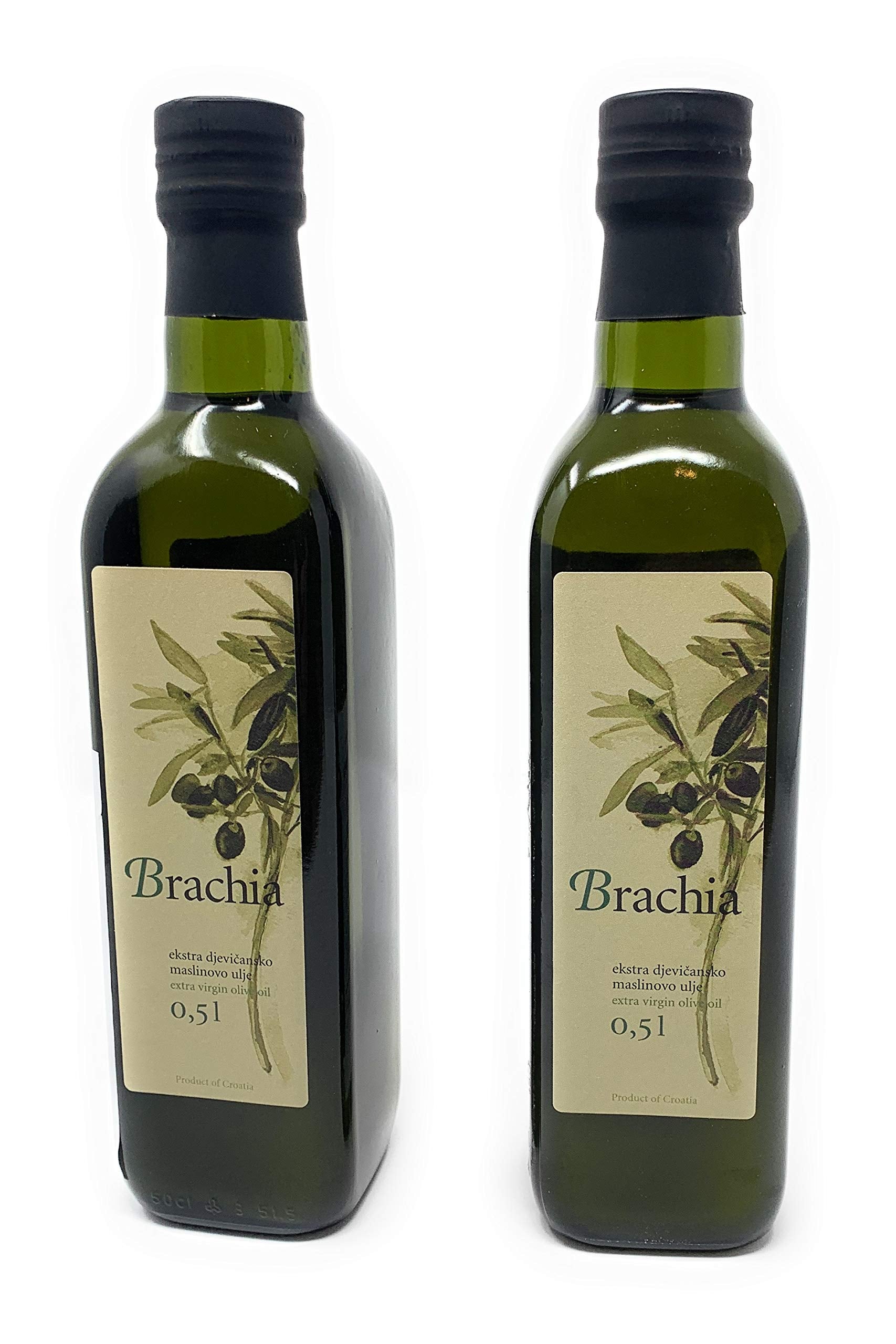 Croatia Rich Polyphenol Extra Virgin Olive Oil from Island of Brac, Mild and Delicate Flavor, 100% Pure & Natural Croatian Cold 