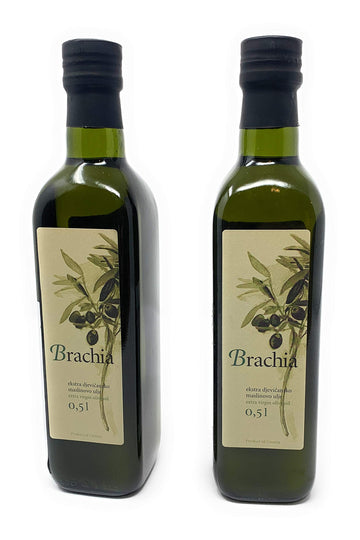 Croatia Rich Polyphenol Extra Virgin Olive Oil from Island of Brac, Mild and Delicate Flavor, 100% Pure & Natural Croatian Cold 
