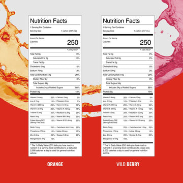 BOOST Breeze Clear Nutritional Drink, 9g Protein, 250 Calories, 8 Fl Oz, Pack of 24, Variety Case (Orange + Wildberry)