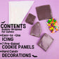 Small Halloween Gingerbread House Kit, DIY Cookie Decorating Activity, Supplies Included, 6.88 Ounces