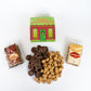 Christmas Cookie House Gift Box With 2 Cookie Flavors Inside By Send A Cake – Hot Chocolate & Snickerdoodle Sugar Cookies – Festive Holiday Gift For Women, Men, Sister, Mom, Dad, Best Friend, Mature-Themeds, Kids