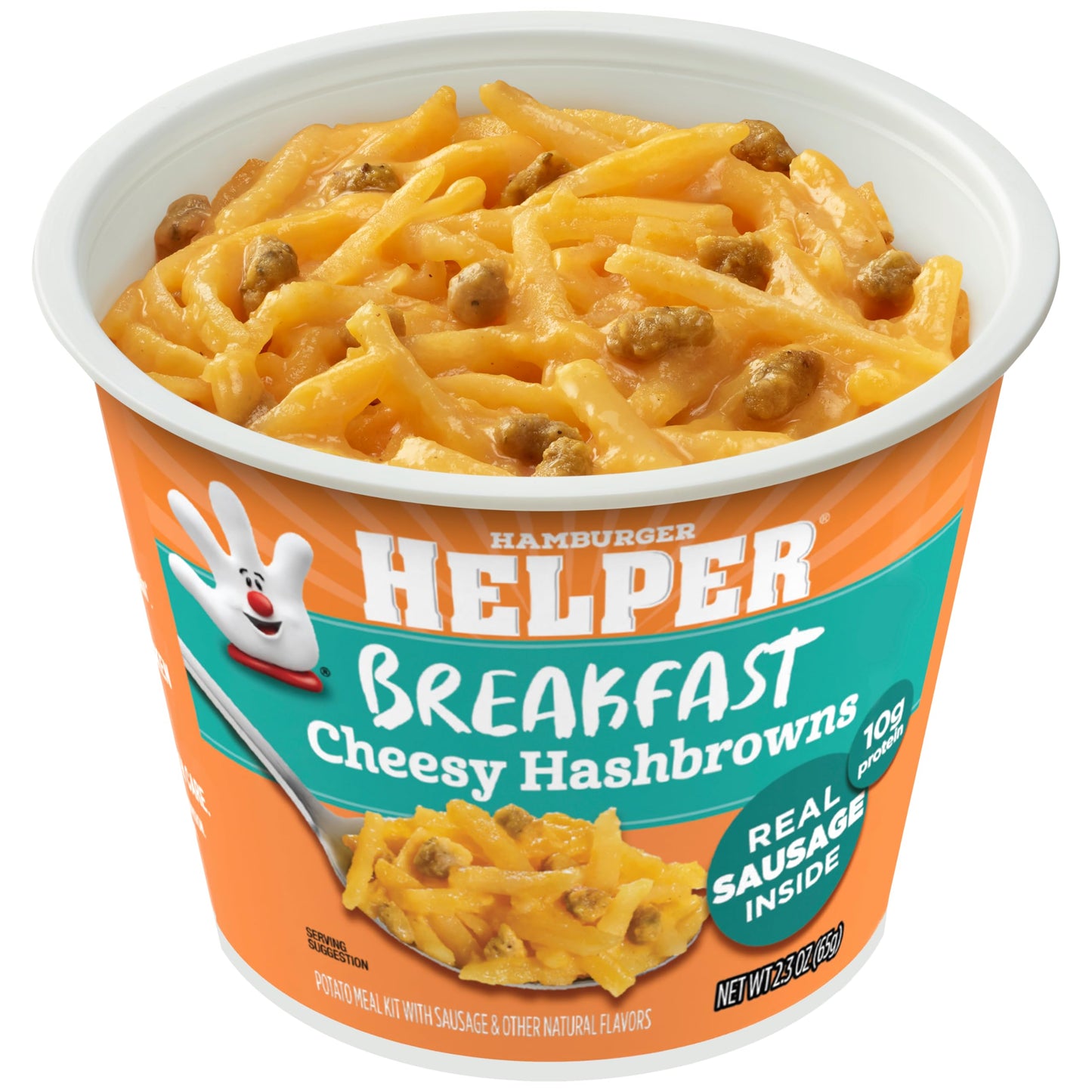 Hamburger Helper BREAKFAST Cheesy Hashbrowns Microwave Cup  2.3 oz (Pack of 6)