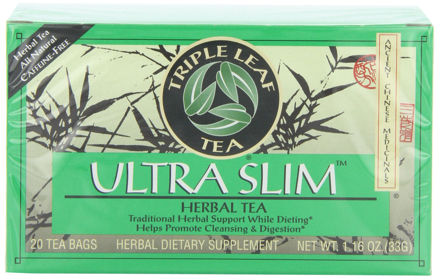 Triple Leaf Tea Ultra Slim Tea Bags, 20 Count, Pack of 6, Model 764258