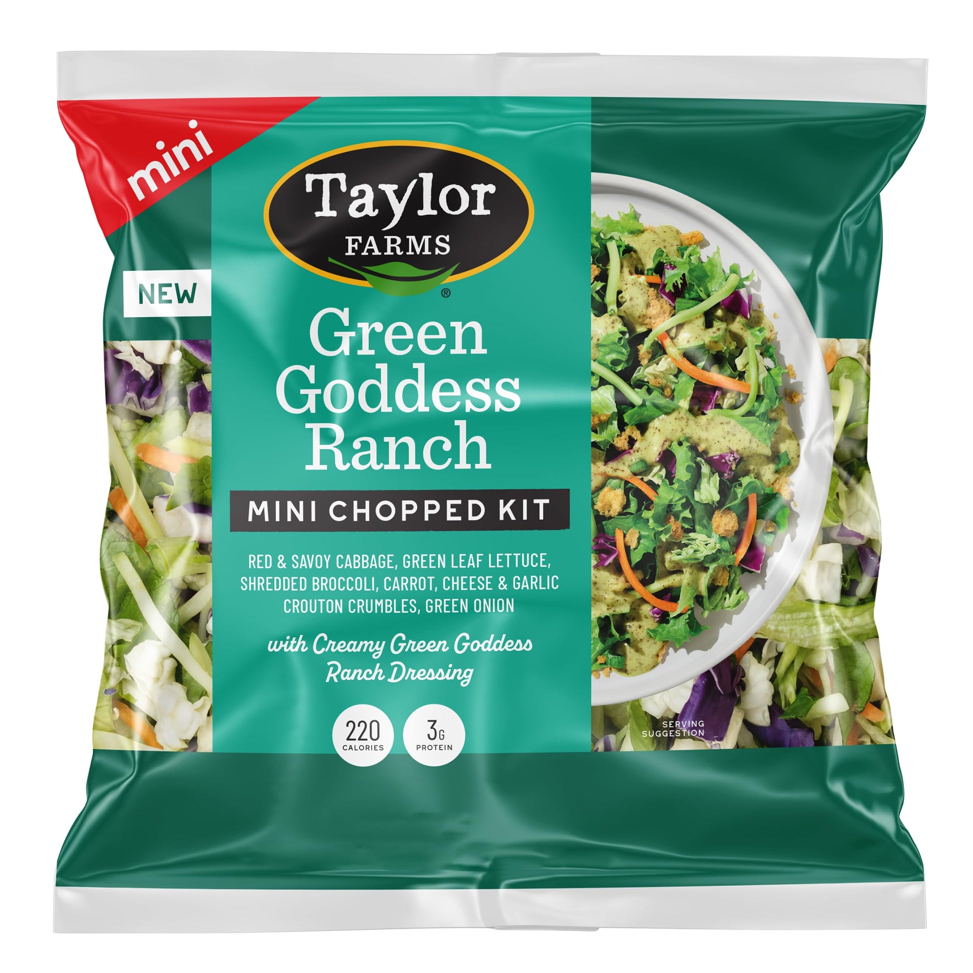 Taylor Farms Green Goddess Ranch Mini Chopped Salad Kit 4.55oz