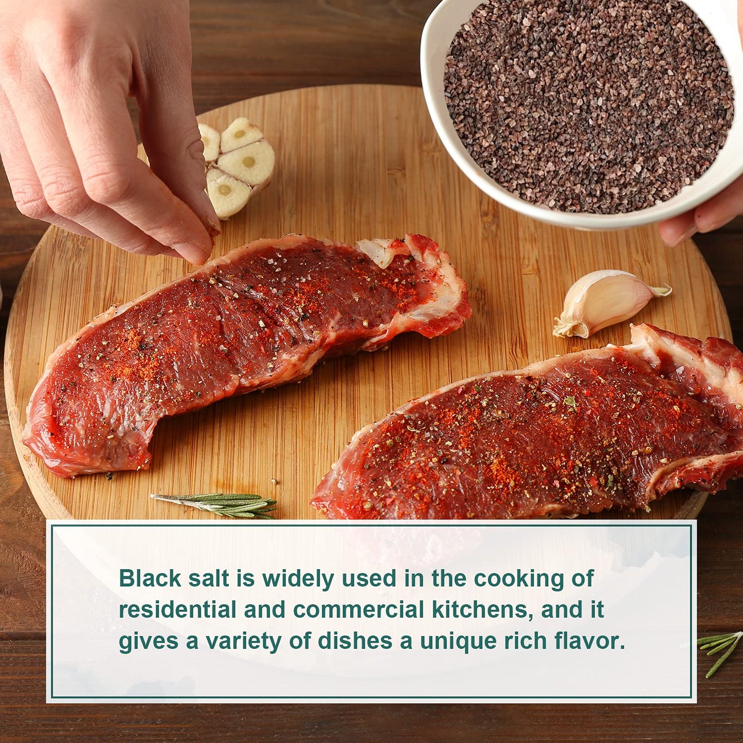 Soeos Himalayan Black Salt, Fine Mineral-Enriched Black Salt for Cooking, 2.4 lb - Ideal for Vegan Tofu Scrambles & Egg Replacement