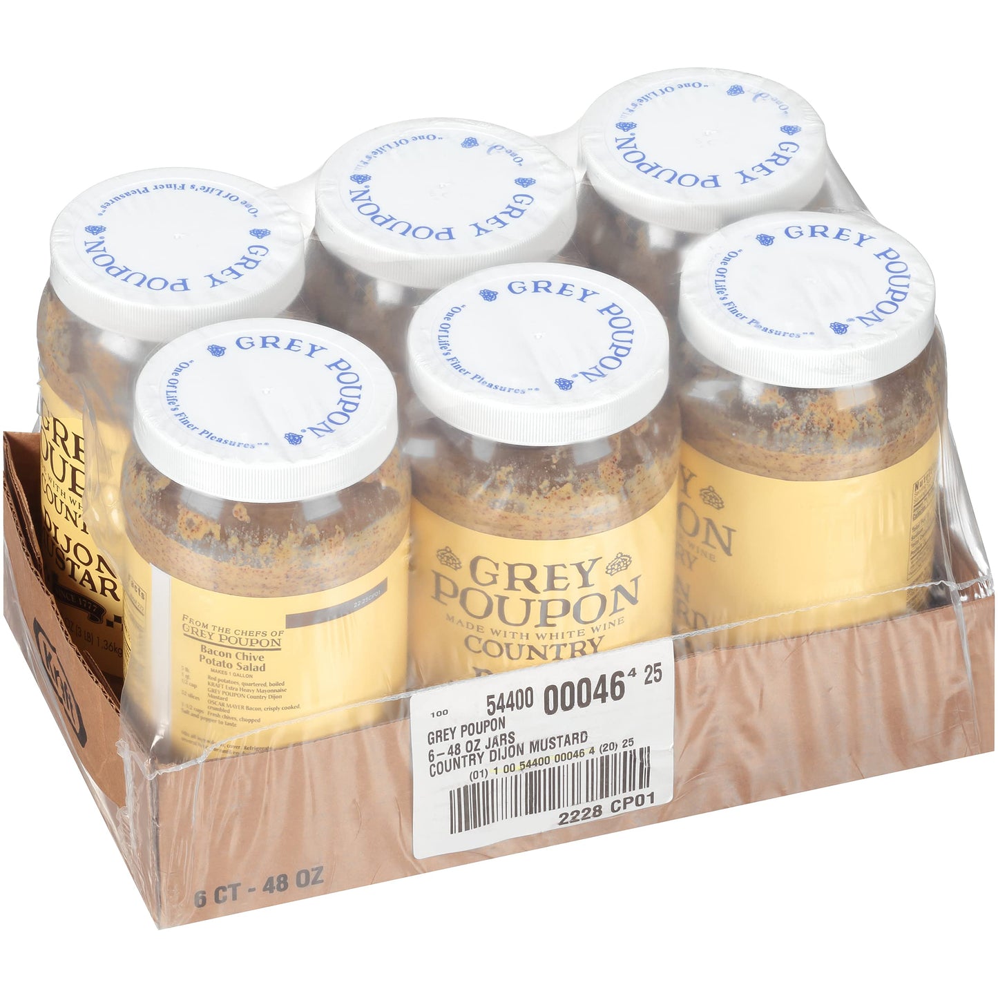 Grey Poupon Country Dijon Mustard (48 Oz Jars, Pack Of 6)