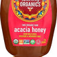 Heavenly Organics 100% Organic Raw Acacia Honey (12 Oz Squeeze Bottle) Made From Wild Beehives & Free Range Bees Dairy Nut Glute