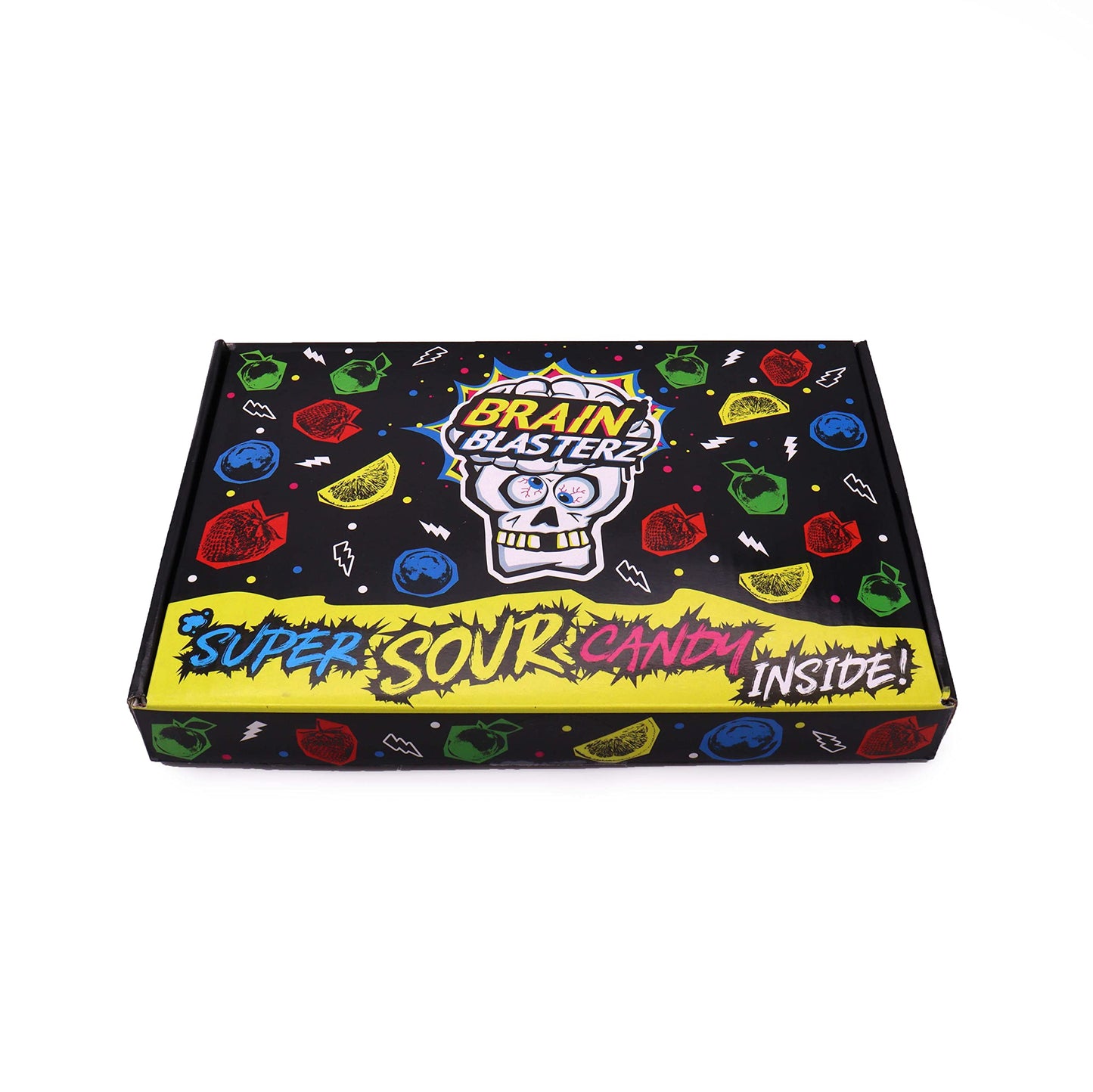 Brain Blasterz Small Sour Candy Variety Pack, Vegan Candy, Sour Chew Bar, Halal Candy, Sour Candy Gift Box W/ 12 Pcs (13Oz), Uni