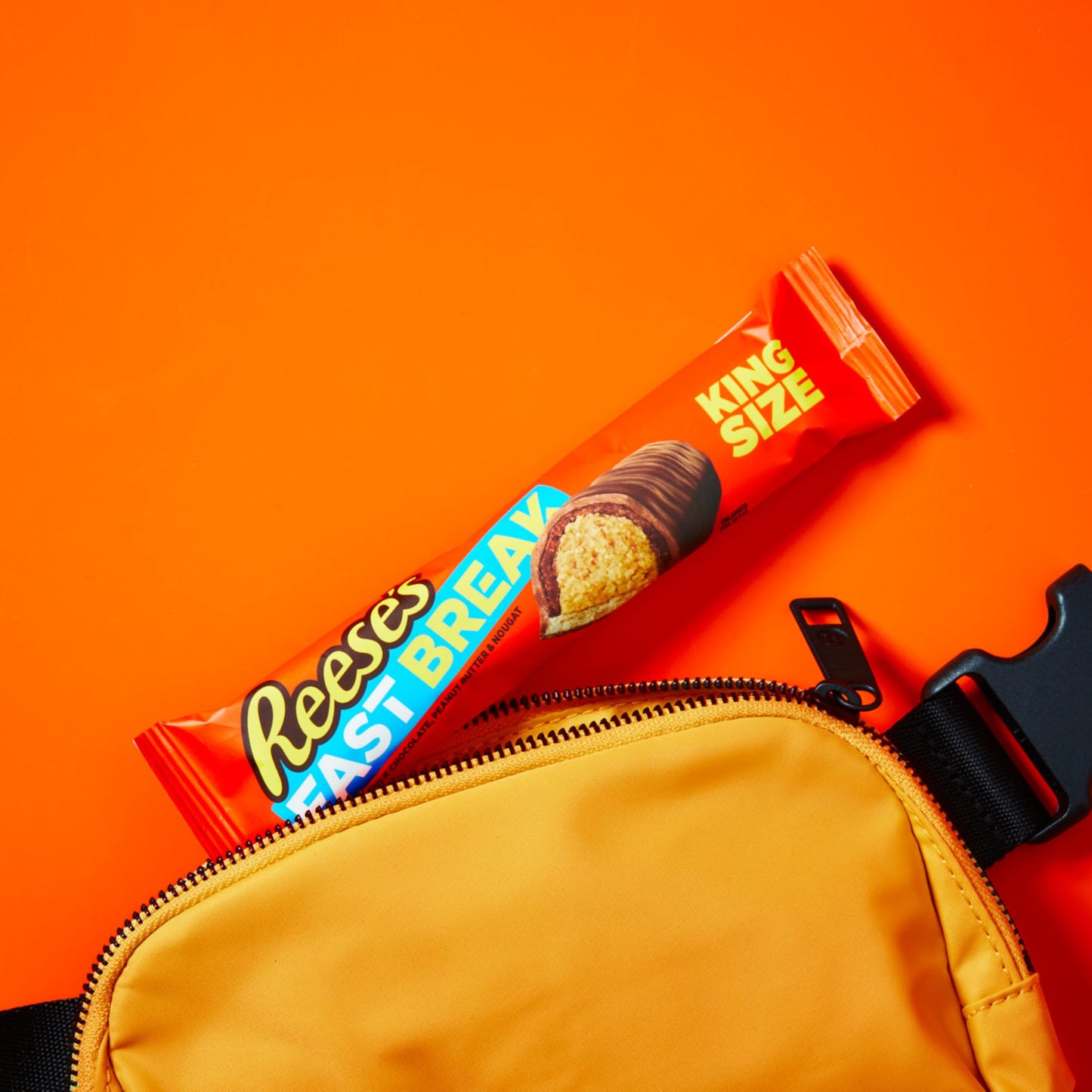 REESES FAST BREAK Peanut Butter Nougat Candy Bars, 3.5 oz (18 Count), Chocolate, Model 20034000203509