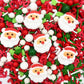 Santa Claus Sprinkles 7oz Candy Sugar Sprinkle Red and Green Sprinkles Cake Decorations Cupcake Toppers Cookie Decorating Ice Cr