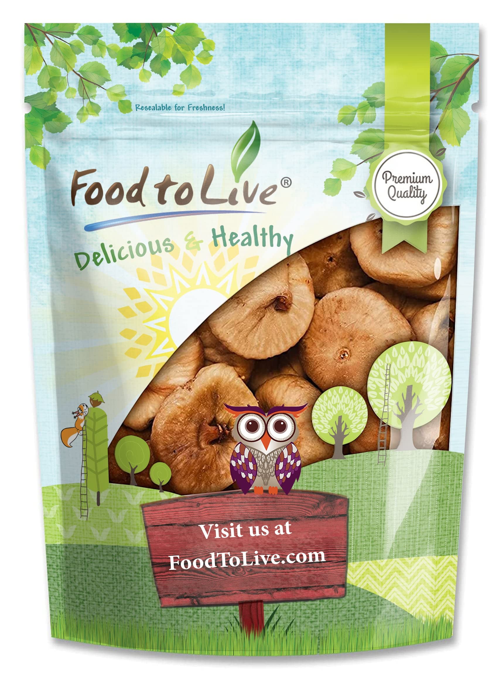 Food to Live Turkish Smyrna Figs, 12 Ounces - Sun-Dried, Unsulfured, Unsweetened, Kosher, Vegan, Bulk. Soft Chewy Texture. Dried