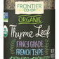 Frontier Herb Organic Whole Thyme Leaf, 0.8 oz